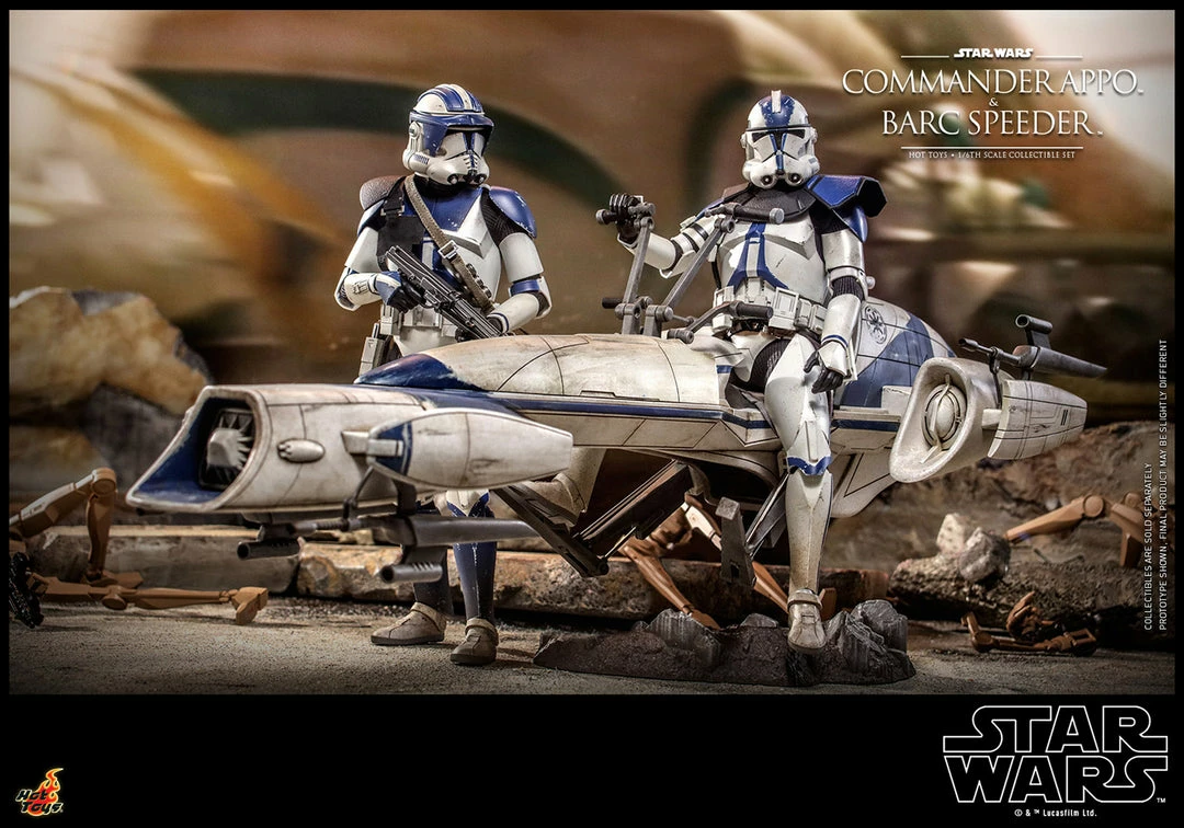 Maybang's Collectibles Hot Toys Star Wars: The Clone Wars Clone Commander Appo And BARC Speeder 6 Maybang's Collectibles Hot Toys Star Wars: The Clone Wars Clone Commander Appo And BARC Speeder