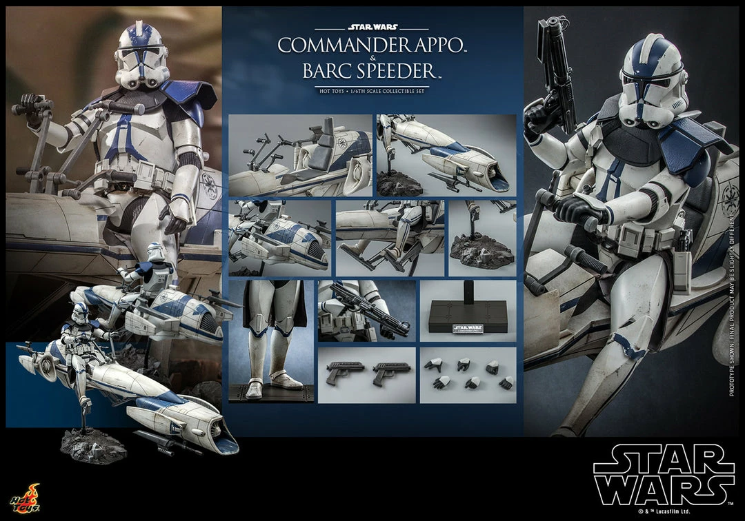 Maybang's Collectibles Hot Toys Star Wars: The Clone Wars Clone Commander Appo And BARC Speeder 14 Maybang's Collectibles Hot Toys Star Wars: The Clone Wars Clone Commander Appo And BARC Speeder
