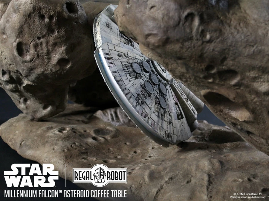 Vendor-unknown Regal Robot Official Licensed Star Wars Furniture Han Solo's Millennium Falcon Asteroid Coffee Table 4 Vendor-unknown Regal Robot Official Licensed Star Wars Furniture Han Solo's Millennium Falcon Asteroid Coffee Table