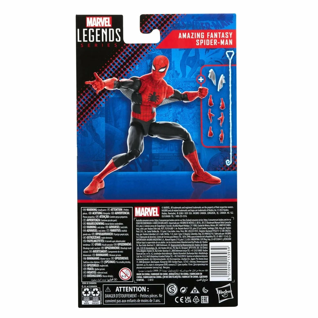 Maybang's Collectibles Hasbro Marvel Legends Series 60th Anniversary Amazing Fantasy Spider-Man 6-Inch Action Figure 12 Maybang's Collectibles Hasbro Marvel Legends Series 60th Anniversary Amazing Fantasy Spider-Man 6-Inch Action Figure