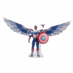 Maybang's Collectibles Hasbro Disney+ Marvel Legends Wave 1 Set Of 7 Figures Captain America (Sam Wilson/Falcon), John Walker (U.S. Agent), Baron Zemo, Bucky Barnes (Winter Soldier), Loki, Scarlet Witch & Vision (Captain America Flight Gear BAF)