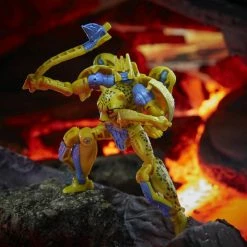 Maybang's Collectibles Hasbro Transformers War For Cybertron Kingdom Deluxe Set Of 4 Figures Paleotrex, Cheetor, Warpath & Blackarachnia