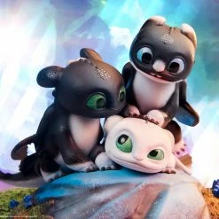 Maybang's Collectibles Sideshow How To Train Your Dragon Dart, Pouncer, And Ruffrunner Statue Sideshow Collectibles