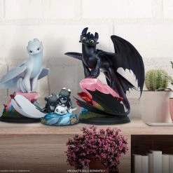 Maybang's Collectibles Sideshow How To Train Your Dragon Dart, Pouncer, And Ruffrunner Statue Sideshow Collectibles