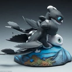 Maybang's Collectibles Sideshow How To Train Your Dragon Dart, Pouncer, And Ruffrunner Statue Sideshow Collectibles