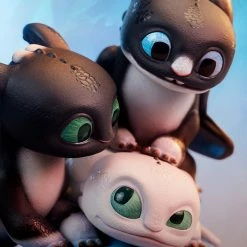 Maybang's Collectibles Sideshow How To Train Your Dragon Dart, Pouncer, And Ruffrunner Statue Sideshow Collectibles