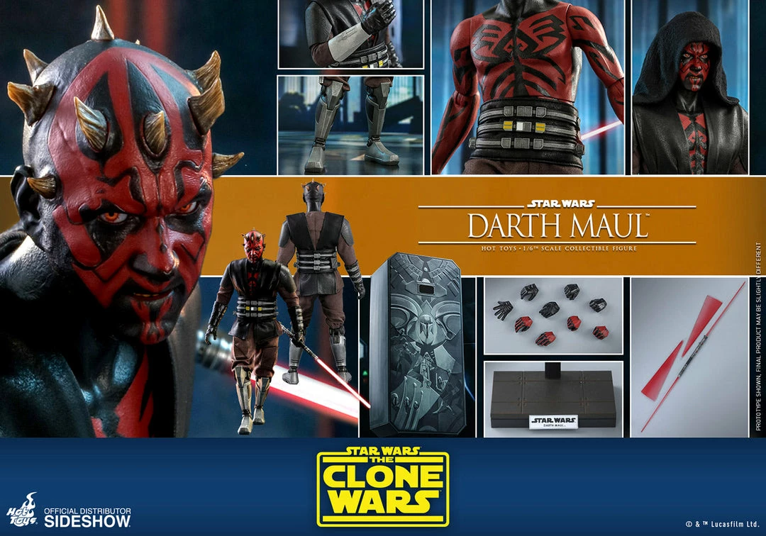 Maybang's Collectibles Hot Toys Star Wars The Clone Wars Darth Maul 1/6 Scale 12" Collectible Figure 22 Maybang's Collectibles Hot Toys Star Wars The Clone Wars Darth Maul 1/6 Scale 12" Collectible Figure