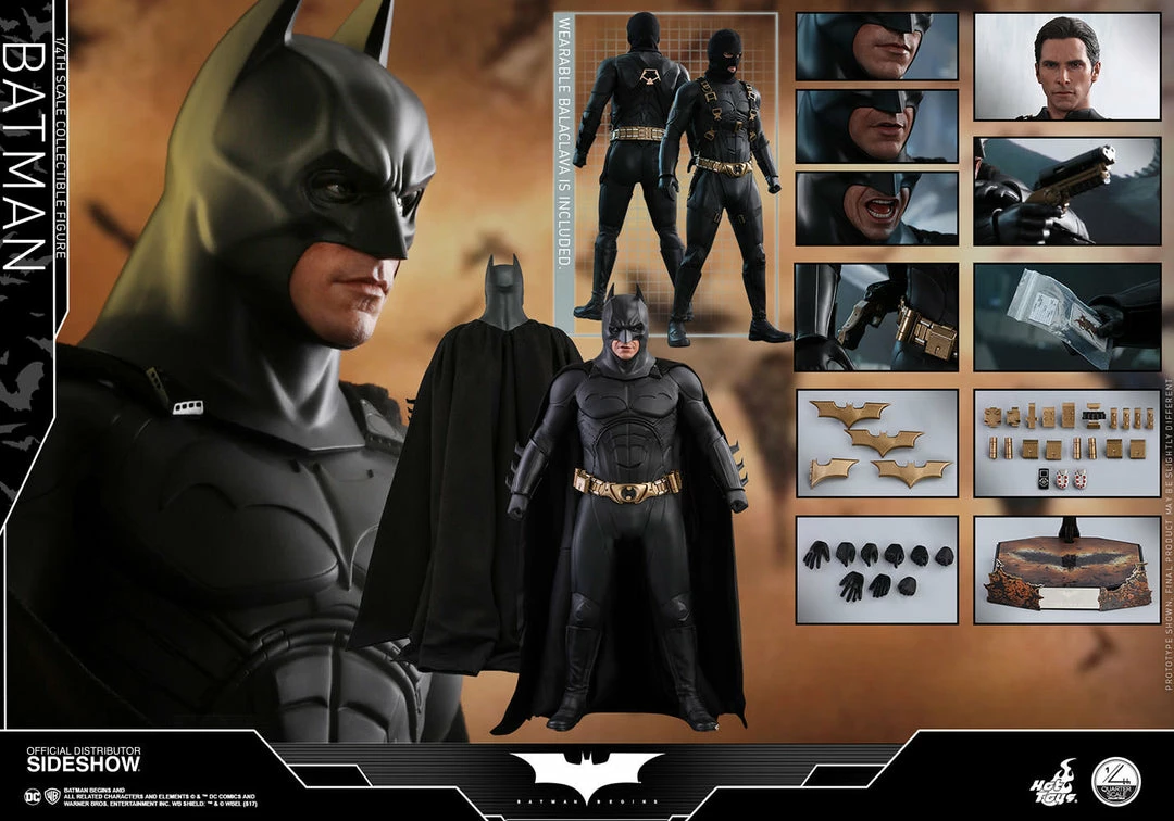 Vendor-unknown Hot Toys DC Comics Batman Begins The Batman 1/4 Quarter Scale Figure 25 Vendor-unknown Hot Toys DC Comics Batman Begins The Batman 1/4 Quarter Scale Figure