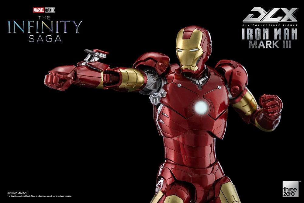 Maybang's Collectibles Threezero Marvel Infinity Saga Iron Man Iron Man Mark III DLX 1/12 Scale Die-Cast Action Figure 14 Maybang's Collectibles Threezero Marvel Infinity Saga Iron Man Iron Man Mark III DLX 1/12 Scale Die-Cast Action Figure