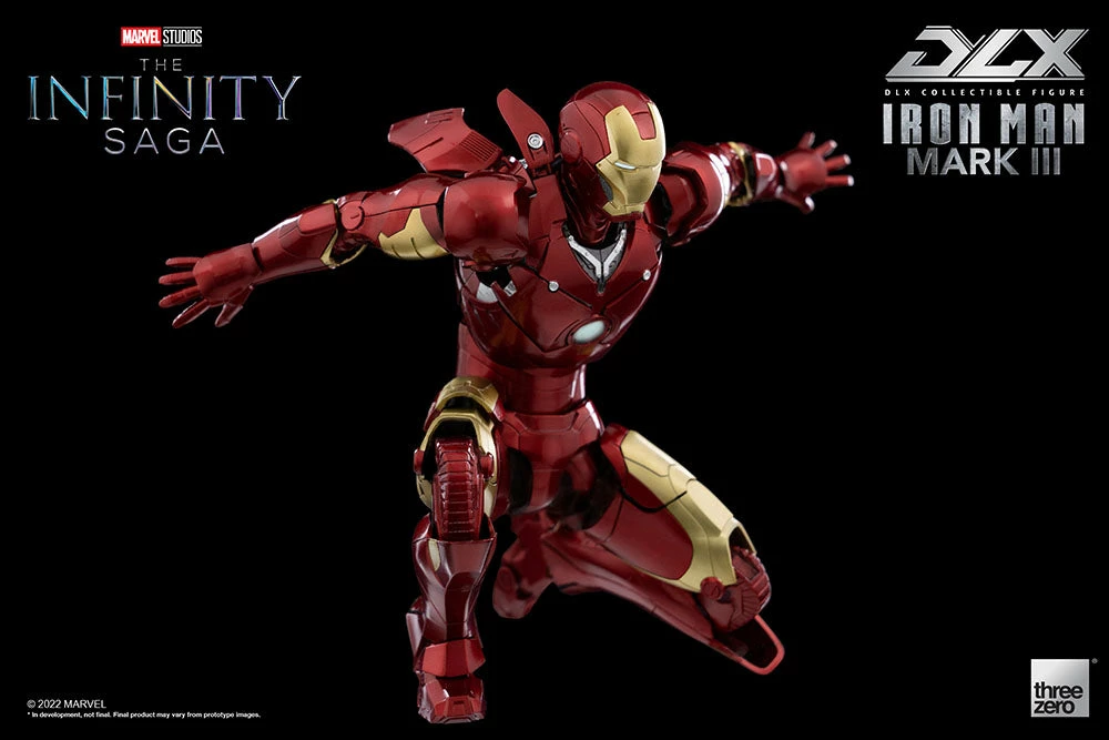 Maybang's Collectibles Threezero Marvel Infinity Saga Iron Man Iron Man Mark III DLX 1/12 Scale Die-Cast Action Figure 17 Maybang's Collectibles Threezero Marvel Infinity Saga Iron Man Iron Man Mark III DLX 1/12 Scale Die-Cast Action Figure