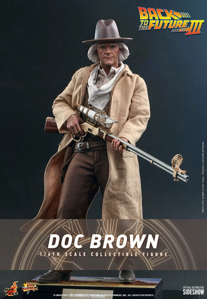 Maybang's Collectibles Hot Toys Back To The Future Part III Doc Brown 1/6 Scale 12" Collectible Figure 1 Maybang's Collectibles Hot Toys Back To The Future Part III Doc Brown 1/6 Scale 12" Collectible Figure