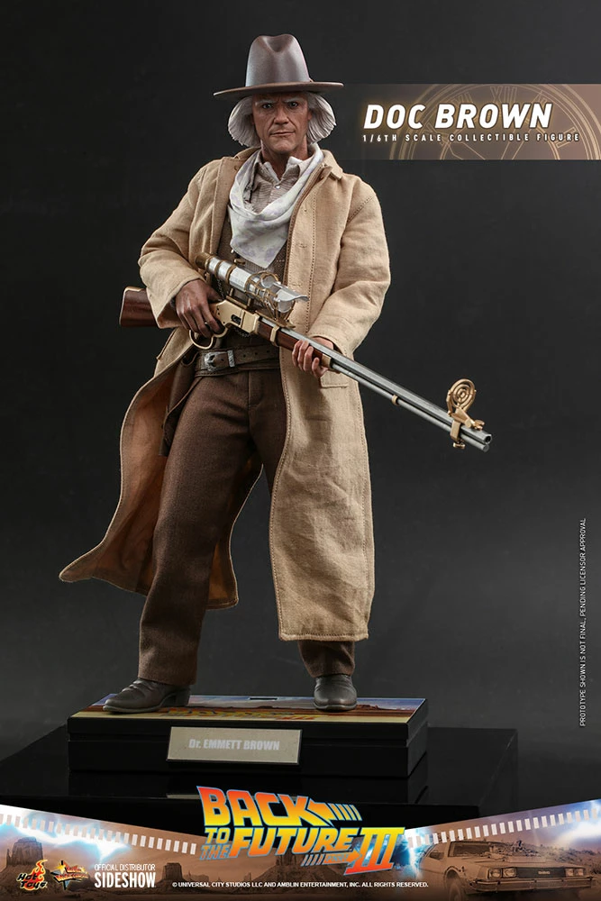 Maybang's Collectibles Hot Toys Back To The Future Part III Doc Brown 1/6 Scale 12" Collectible Figure 2 Maybang's Collectibles Hot Toys Back To The Future Part III Doc Brown 1/6 Scale 12" Collectible Figure