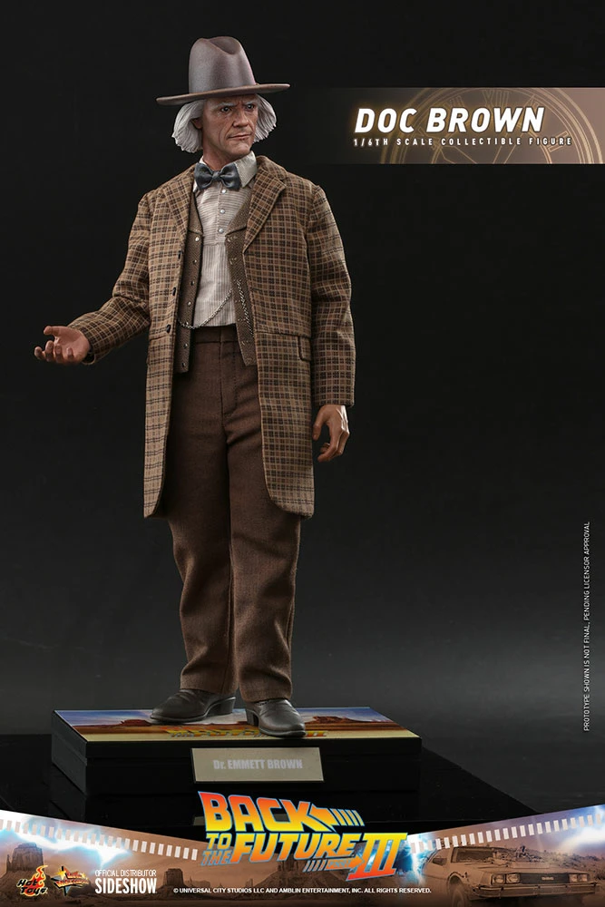 Maybang's Collectibles Hot Toys Back To The Future Part III Doc Brown 1/6 Scale 12" Collectible Figure 4 Maybang's Collectibles Hot Toys Back To The Future Part III Doc Brown 1/6 Scale 12" Collectible Figure