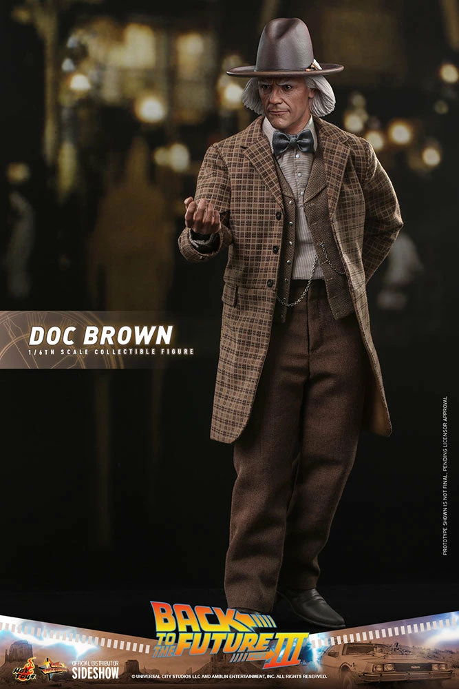 Maybang's Collectibles Hot Toys Back To The Future Part III Doc Brown 1/6 Scale 12" Collectible Figure 5 Maybang's Collectibles Hot Toys Back To The Future Part III Doc Brown 1/6 Scale 12" Collectible Figure