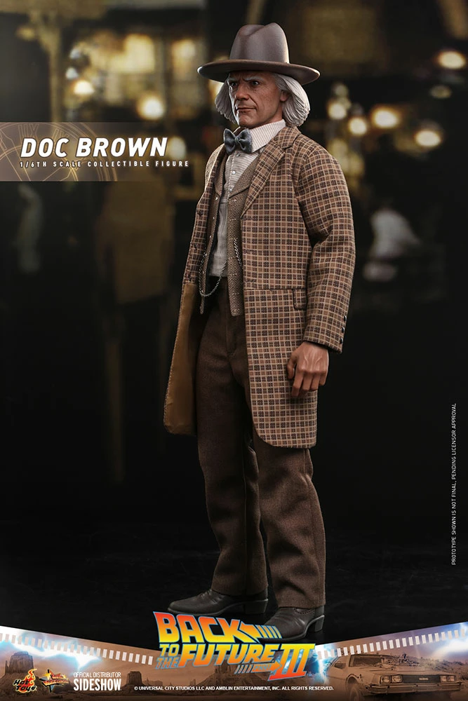Maybang's Collectibles Hot Toys Back To The Future Part III Doc Brown 1/6 Scale 12" Collectible Figure 6 Maybang's Collectibles Hot Toys Back To The Future Part III Doc Brown 1/6 Scale 12" Collectible Figure