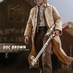 Maybang's Collectibles Hot Toys Back To The Future Part III Doc Brown 1/6 Scale 12" Collectible Figure 38 Maybang's Collectibles Hot Toys Back To The Future Part III Doc Brown 1/6 Scale 12