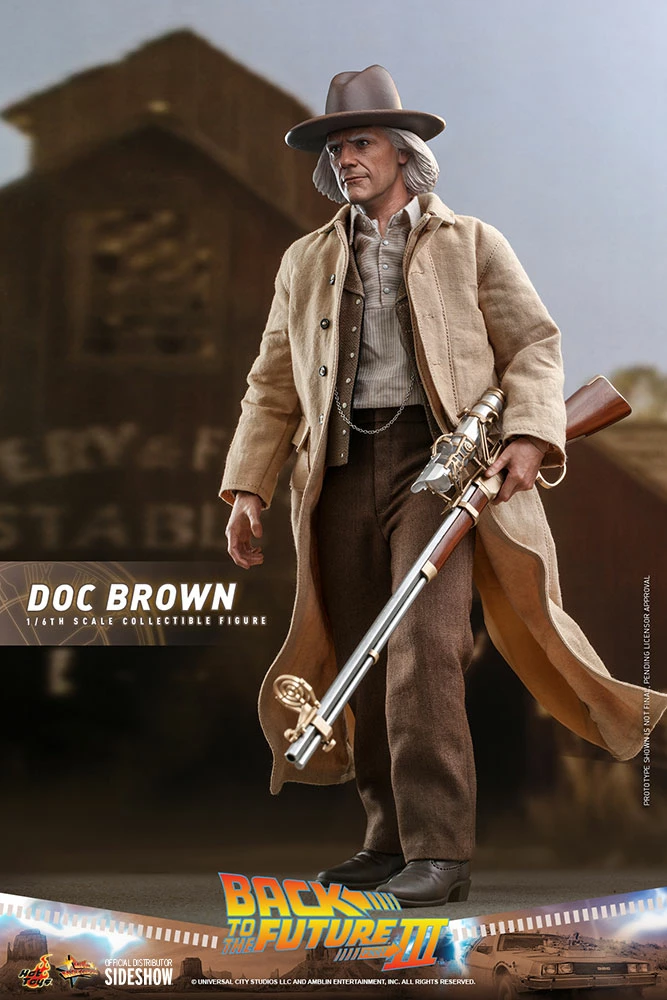 Maybang's Collectibles Hot Toys Back To The Future Part III Doc Brown 1/6 Scale 12" Collectible Figure 11 Maybang's Collectibles Hot Toys Back To The Future Part III Doc Brown 1/6 Scale 12" Collectible Figure