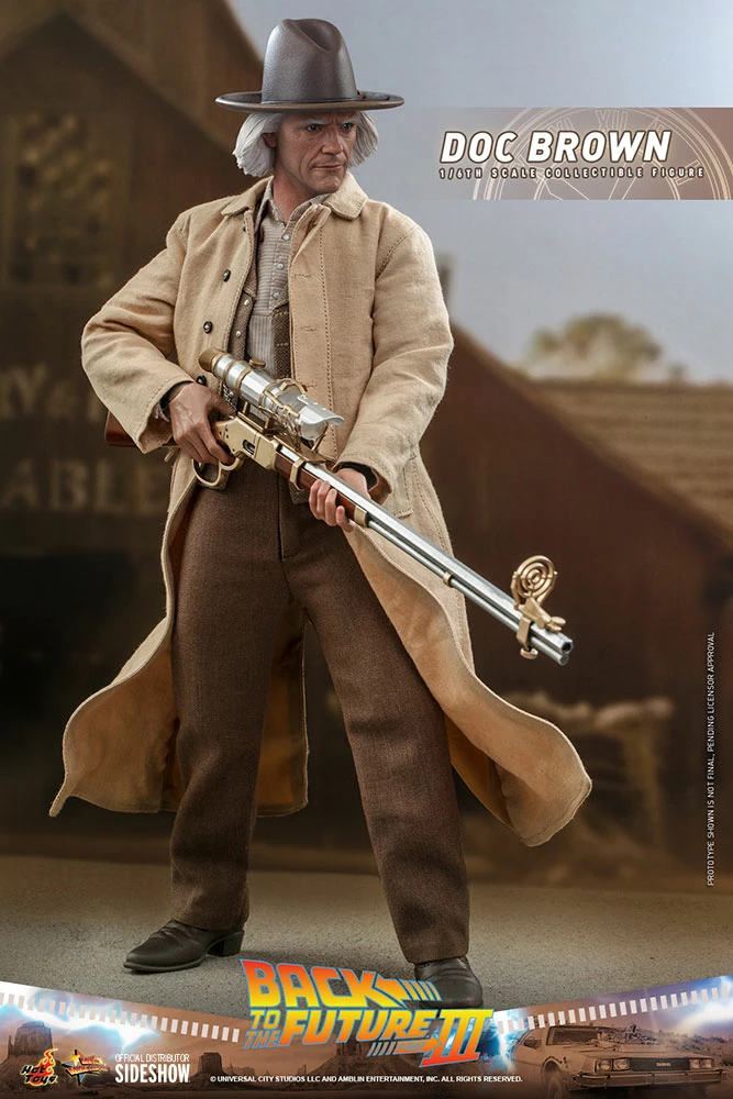Maybang's Collectibles Hot Toys Back To The Future Part III Doc Brown 1/6 Scale 12" Collectible Figure 14 Maybang's Collectibles Hot Toys Back To The Future Part III Doc Brown 1/6 Scale 12" Collectible Figure