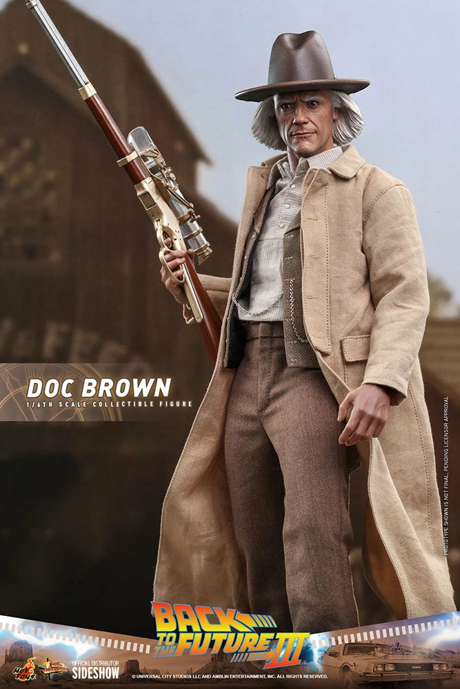 Maybang's Collectibles Hot Toys Back To The Future Part III Doc Brown 1/6 Scale 12" Collectible Figure 15 Maybang's Collectibles Hot Toys Back To The Future Part III Doc Brown 1/6 Scale 12" Collectible Figure