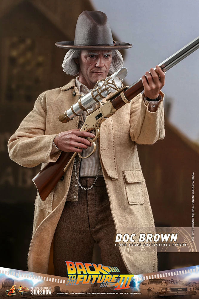 Maybang's Collectibles Hot Toys Back To The Future Part III Doc Brown 1/6 Scale 12" Collectible Figure 16 Maybang's Collectibles Hot Toys Back To The Future Part III Doc Brown 1/6 Scale 12" Collectible Figure