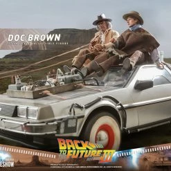 Maybang's Collectibles Hot Toys Back To The Future Part III Doc Brown 1/6 Scale 12" Collectible Figure 47 Maybang's Collectibles Hot Toys Back To The Future Part III Doc Brown 1/6 Scale 12
