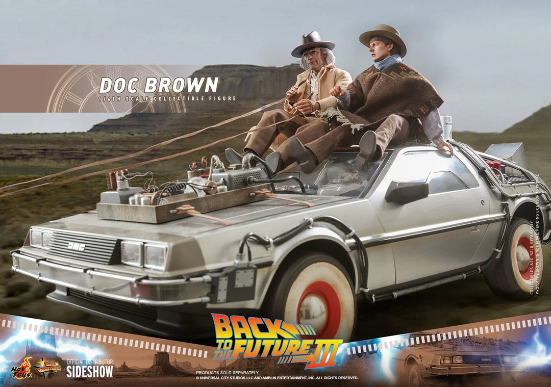 Maybang's Collectibles Hot Toys Back To The Future Part III Doc Brown 1/6 Scale 12" Collectible Figure 20 Maybang's Collectibles Hot Toys Back To The Future Part III Doc Brown 1/6 Scale 12" Collectible Figure