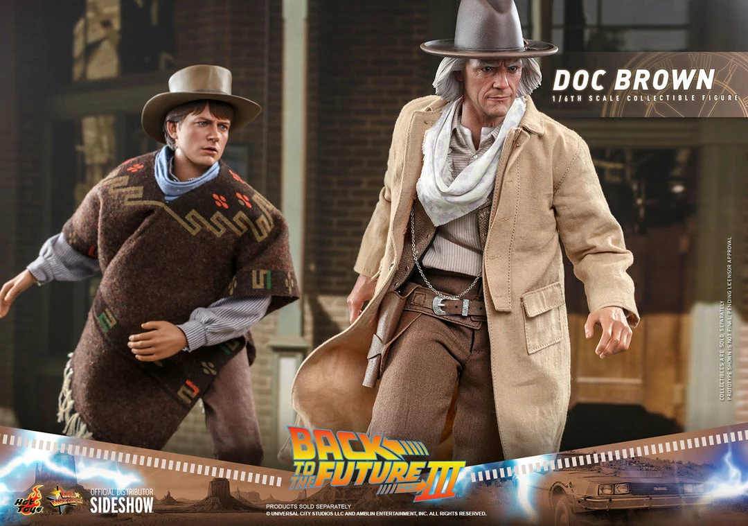 Maybang's Collectibles Hot Toys Back To The Future Part III Doc Brown 1/6 Scale 12" Collectible Figure 22 Maybang's Collectibles Hot Toys Back To The Future Part III Doc Brown 1/6 Scale 12" Collectible Figure