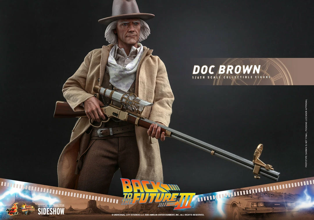 Maybang's Collectibles Hot Toys Back To The Future Part III Doc Brown 1/6 Scale 12" Collectible Figure 24 Maybang's Collectibles Hot Toys Back To The Future Part III Doc Brown 1/6 Scale 12" Collectible Figure