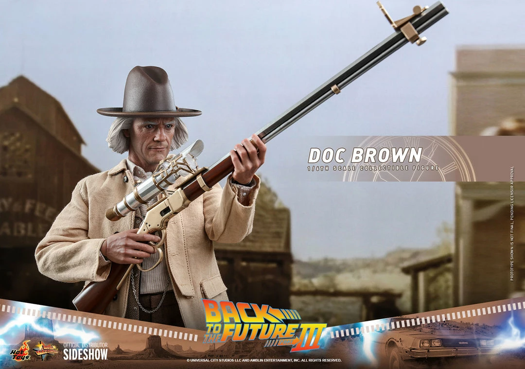 Maybang's Collectibles Hot Toys Back To The Future Part III Doc Brown 1/6 Scale 12" Collectible Figure 25 Maybang's Collectibles Hot Toys Back To The Future Part III Doc Brown 1/6 Scale 12" Collectible Figure