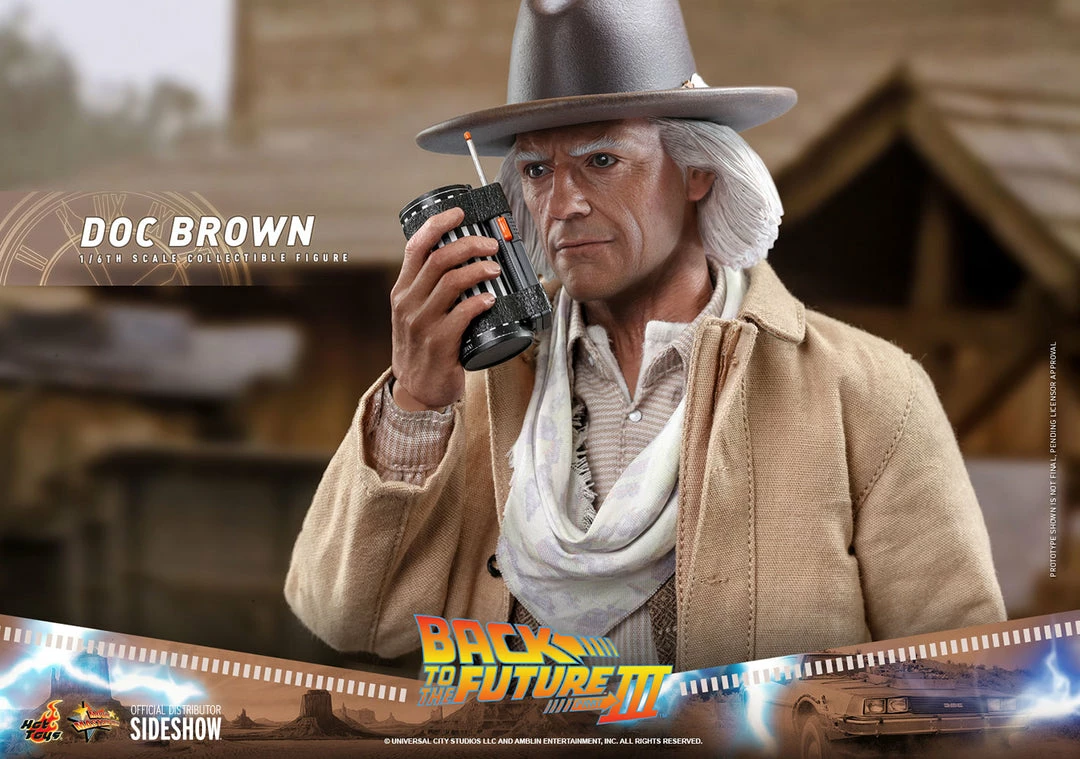 Maybang's Collectibles Hot Toys Back To The Future Part III Doc Brown 1/6 Scale 12" Collectible Figure 27 Maybang's Collectibles Hot Toys Back To The Future Part III Doc Brown 1/6 Scale 12" Collectible Figure