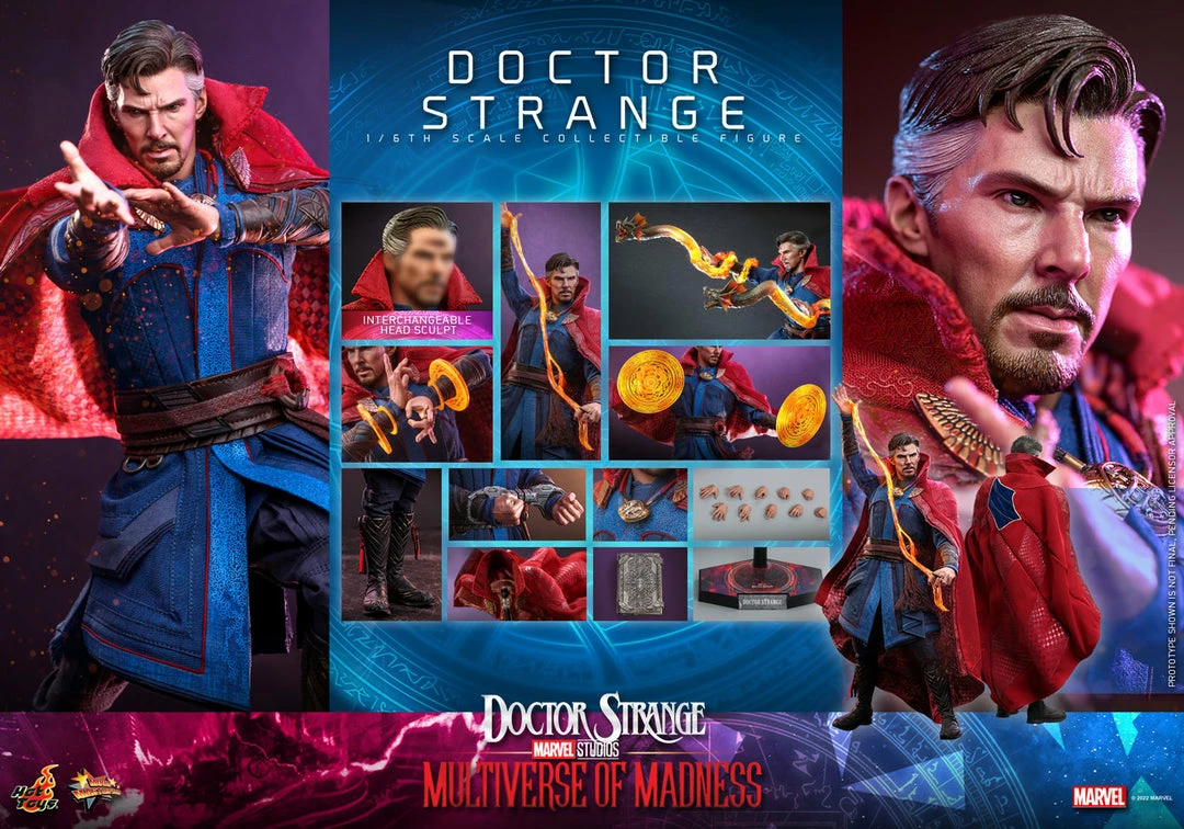 Maybang's Collectibles Hot Toys Marvel Doctor Strange In The Multiverse Of Madness Doctor Strange 1/6 Scale 12" Collectible Figure 23 Maybang's Collectibles Hot Toys Marvel Doctor Strange In The Multiverse Of Madness Doctor Strange 1/6 Scale 12" Collectible Figure