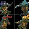 Maybang's Collectibles Quantum Mechanix (QMx) QMx TMNT Teenage Mutant Ninja Turtles Q-Fig Leonardo, Michelangelo, Donatello & Raphael Set Of 4 Figures