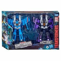 Maybang's Collectibles Hasbro Transformers Generations War For Cybertron Earthrise Voyager Skywarp And Thundercracker Action Figure 2 Pack