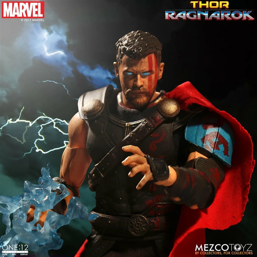 Vendor-unknown Mezco Toyz One:12 Collective Marvel Comics Thor Ragnarok Gladiator Thor 1/12 Scale 6" Action Figure 9 Vendor-unknown Mezco Toyz One:12 Collective Marvel Comics Thor Ragnarok Gladiator Thor 1/12 Scale 6" Action Figure