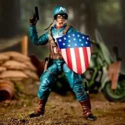 Maybang's Collectibles Hasbro Marvel Comics 80th Anniversary Marvel Legends Ultimate Captain America 6-Inch Action Figure With Motorcycle 10 Maybang's Collectibles Hasbro Marvel Comics 80th Anniversary Marvel Legends Ultimate Captain America 6-Inch Action Figure With Motorcycle