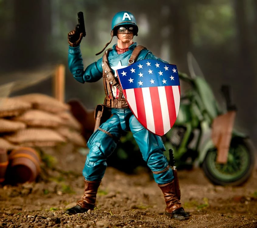 Maybang's Collectibles Hasbro Marvel Comics 80th Anniversary Marvel Legends Ultimate Captain America 6-Inch Action Figure With Motorcycle 4 Maybang's Collectibles Hasbro Marvel Comics 80th Anniversary Marvel Legends Ultimate Captain America 6-Inch Action Figure With Motorcycle