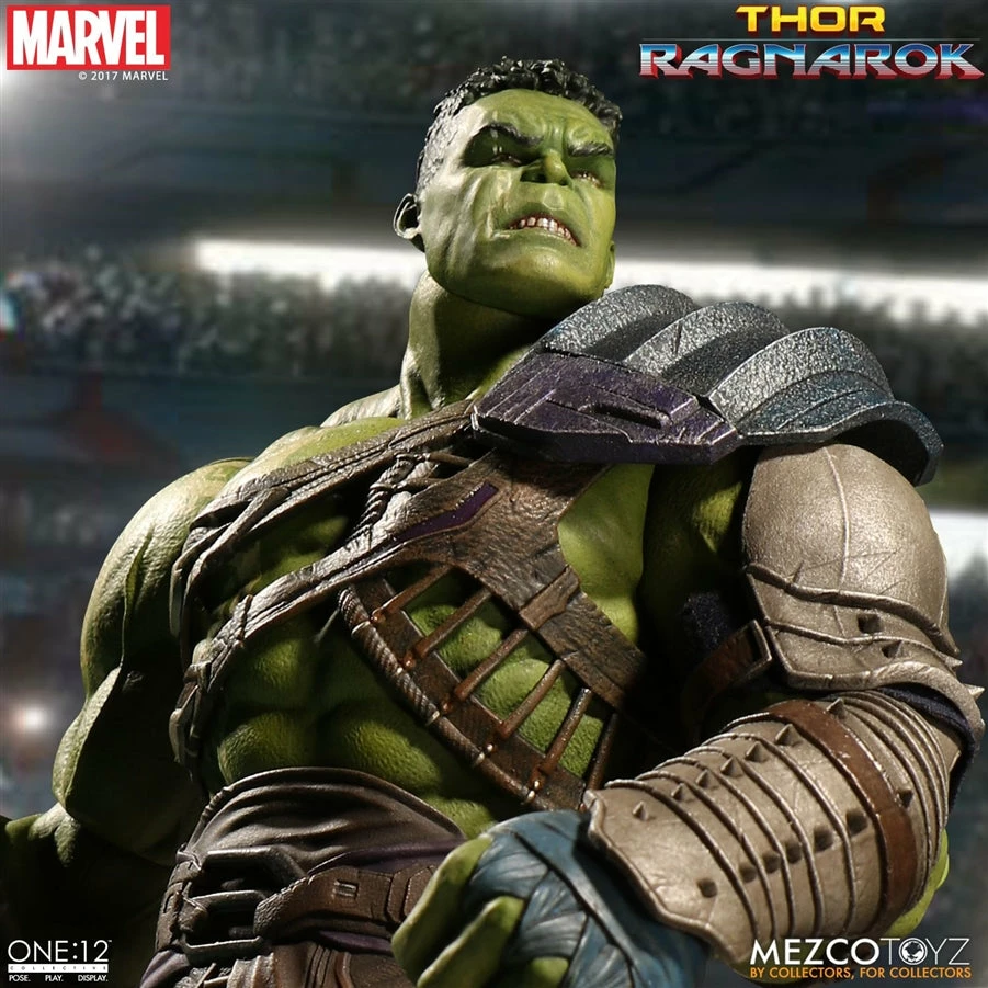Vendor-unknown Mezco Toyz One:12 Collective Marvel Comics Thor Ragnarok Gladiator Hulk 1/12 Scale Action Figure 4 Vendor-unknown Mezco Toyz One:12 Collective Marvel Comics Thor Ragnarok Gladiator Hulk 1/12 Scale Action Figure
