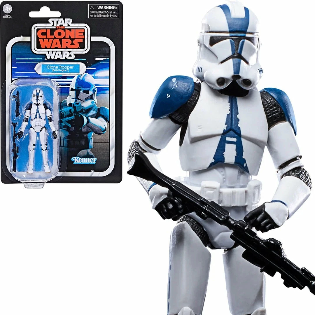 Maybang's Collectibles Hasbro Star Wars The Vintage Collection Clone Trooper (501st Legion) 3 34-Inch Action Figure 1 Maybang's Collectibles Hasbro Star Wars The Vintage Collection Clone Trooper (501st Legion) 3 34-Inch Action Figure