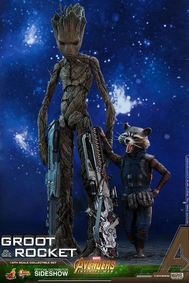 Vendor-unknown Hot Toys Marvel Avengers Infinity War Groot & Rocket 1/6 Scale Figure Set 3 Vendor-unknown Hot Toys Marvel Avengers Infinity War Groot & Rocket 1/6 Scale Figure Set