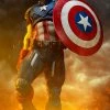 Vendor-unknown Sideshow Marvel Comics Captain America Premium Format Figure Statue