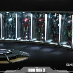 Maybang's Collectibles Hot Toys Marvel Iron Man 1/6 Scale Diorama Accessory Hall Of Armor Set Of 7