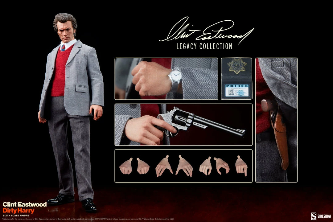 Maybang's Collectibles Sideshow Dirty Harry Harry Callahan Clint Eastwood Legacy Collection 1/6 Scale 12" Collectible Figure Sideshow Collectibles 17 Maybang's Collectibles Sideshow Dirty Harry Harry Callahan Clint Eastwood Legacy Collection 1/6 Scale 12" Collectible Figure Sideshow Collectibles
