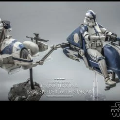 Maybang's Collectibles Hot Toys Star Wars: The Clone Wars Heavy Weapons Clone Trooper And BARC Speeder With Sidecar