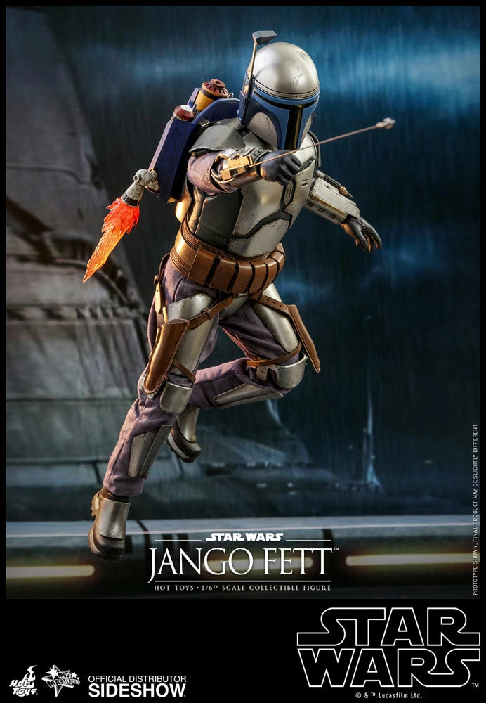 Maybang's Collectibles Hot Toys Star Wars Episode II: Attack Of The Clones Jango Fett 1/6 Scale 12" Collectible Figure 2 Maybang's Collectibles Hot Toys Star Wars Episode II: Attack Of The Clones Jango Fett 1/6 Scale 12" Collectible Figure