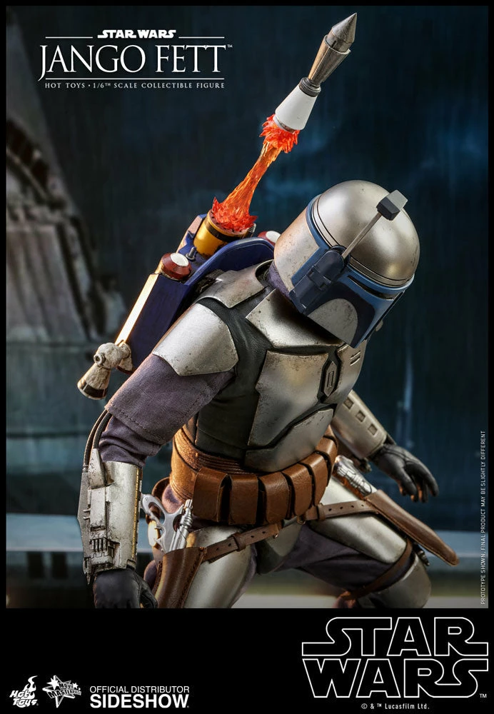 Maybang's Collectibles Hot Toys Star Wars Episode II: Attack Of The Clones Jango Fett 1/6 Scale 12" Collectible Figure 12 Maybang's Collectibles Hot Toys Star Wars Episode II: Attack Of The Clones Jango Fett 1/6 Scale 12" Collectible Figure