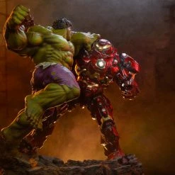 Maybang's Collectibles Sideshow Marvel Comcis Hulk Vs Hulkbuster Maquette Statue Sideshow Collectibles