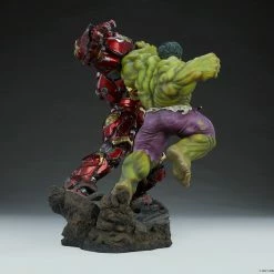 Maybang's Collectibles Sideshow Marvel Comcis Hulk Vs Hulkbuster Maquette Statue Sideshow Collectibles