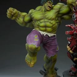 Maybang's Collectibles Sideshow Marvel Comcis Hulk Vs Hulkbuster Maquette Statue Sideshow Collectibles