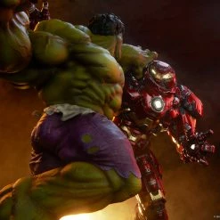 Maybang's Collectibles Sideshow Marvel Comcis Hulk Vs Hulkbuster Maquette Statue Sideshow Collectibles
