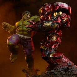 Maybang's Collectibles Sideshow Marvel Comcis Hulk Vs Hulkbuster Maquette Statue Sideshow Collectibles